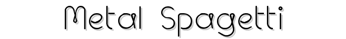 Metal Spagetti font